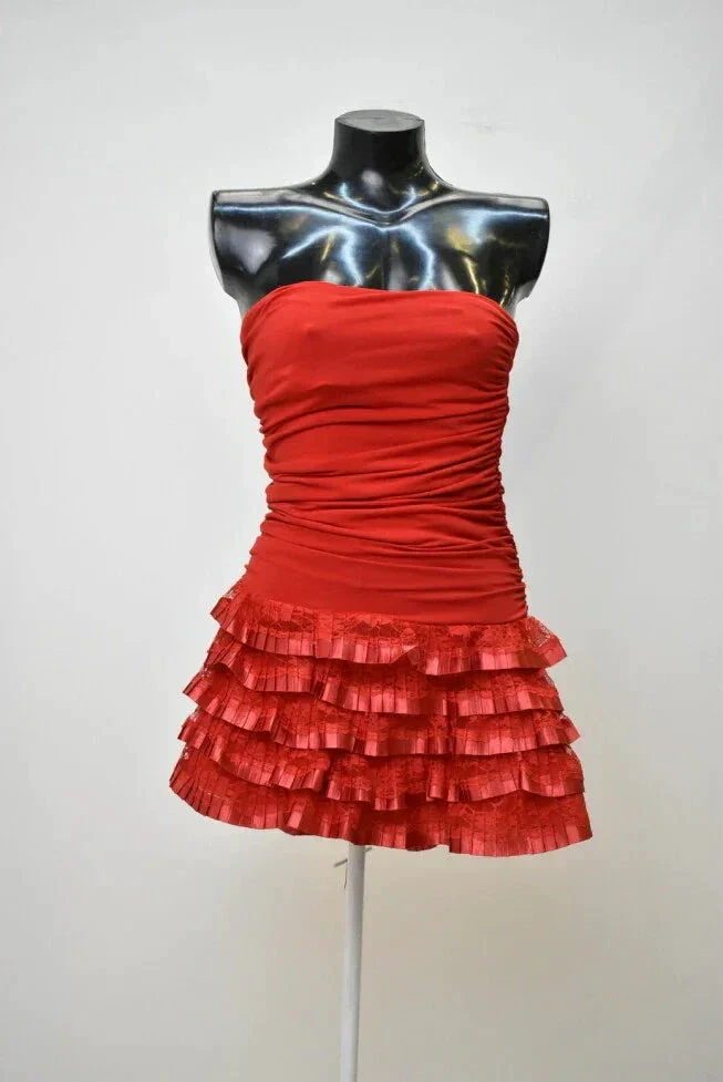 Black Strapless Homecoming Dress Black Party Dress Cocktail Dress Y2360 - Image 4