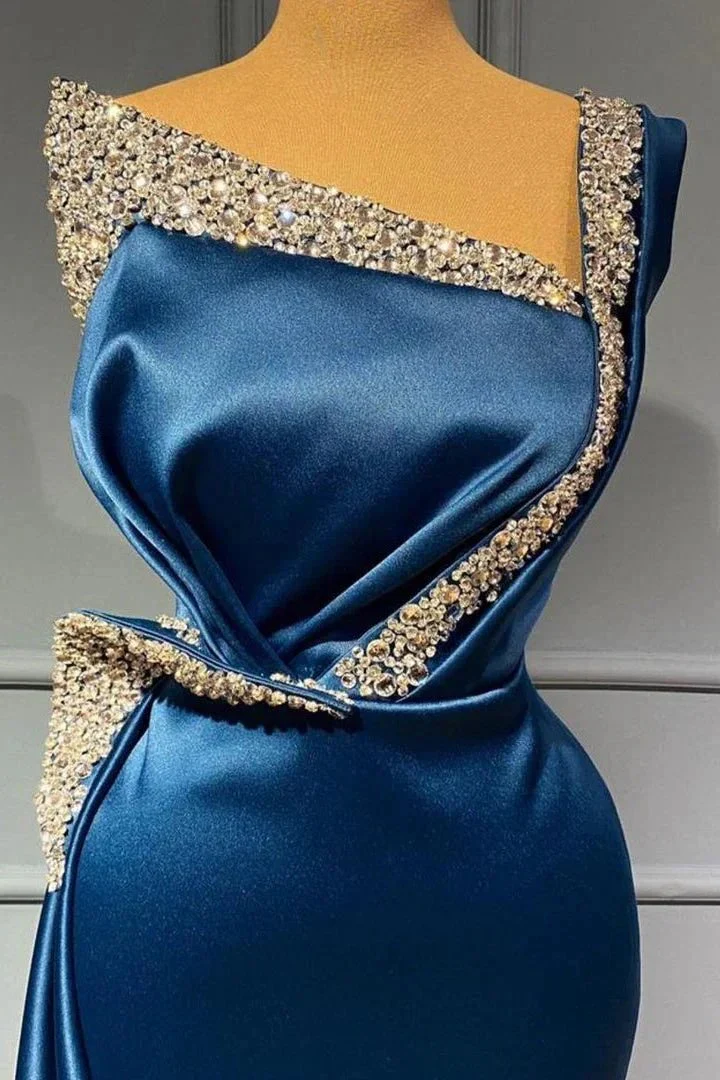 Blue Evening Dress Long Prom dresses in glitter - Image 4