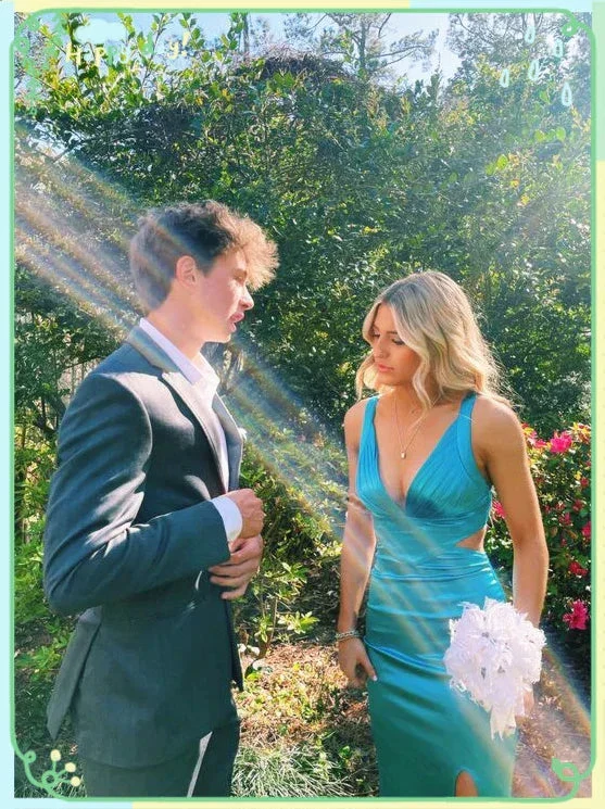 Blue Long Prom Dresses Women Dresses, Evening Dress Y1886 - Image 2