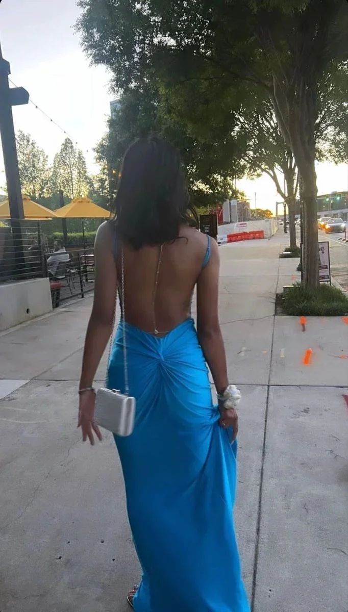 Blue Mermaid Prom Dresses Evening Dress Y4622 - Image 3