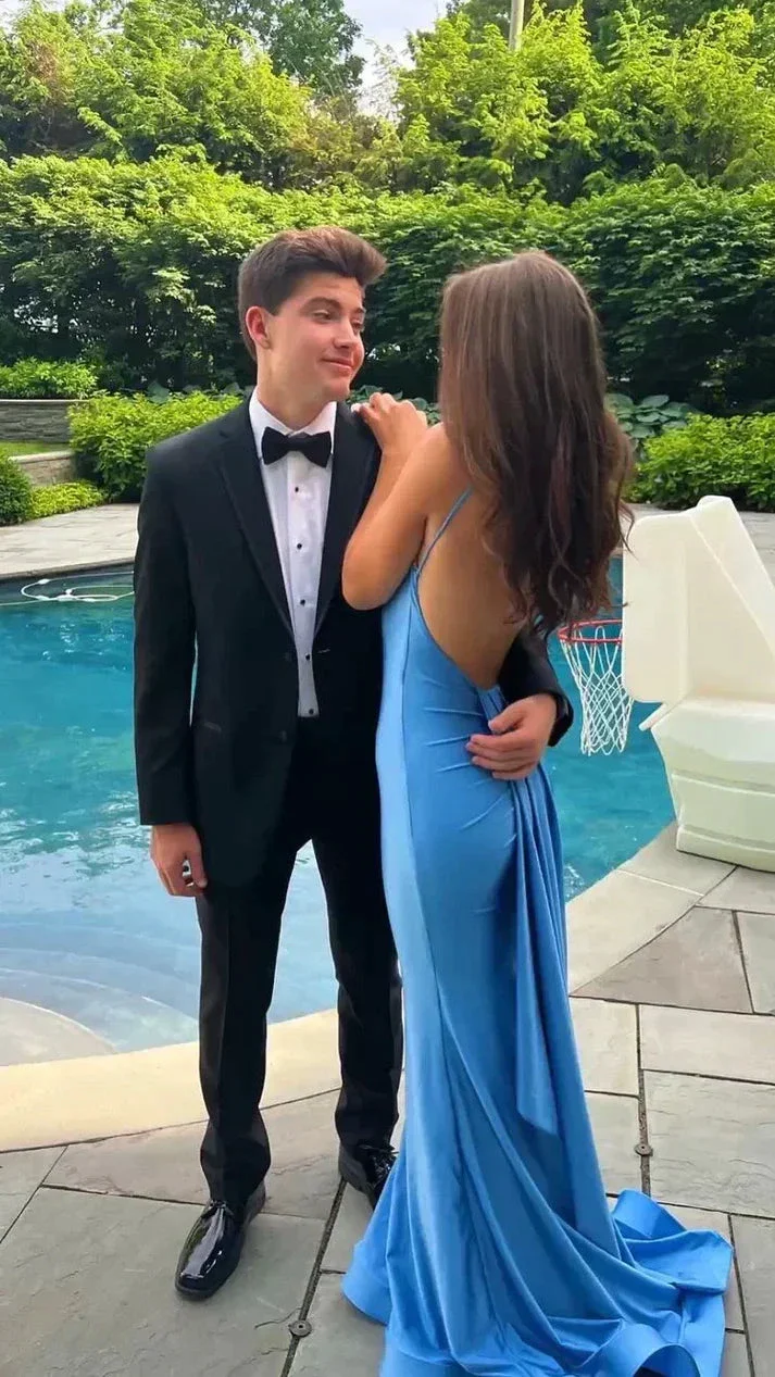 Blue Mermaid Prom Dresses Evening Dress Y4622 - Image 6