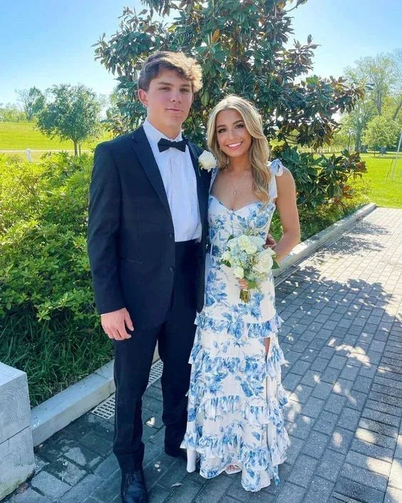 Blue Print Sexy Prom Dress Long Evening Dress Prom Dresses Y7411 - Image 2
