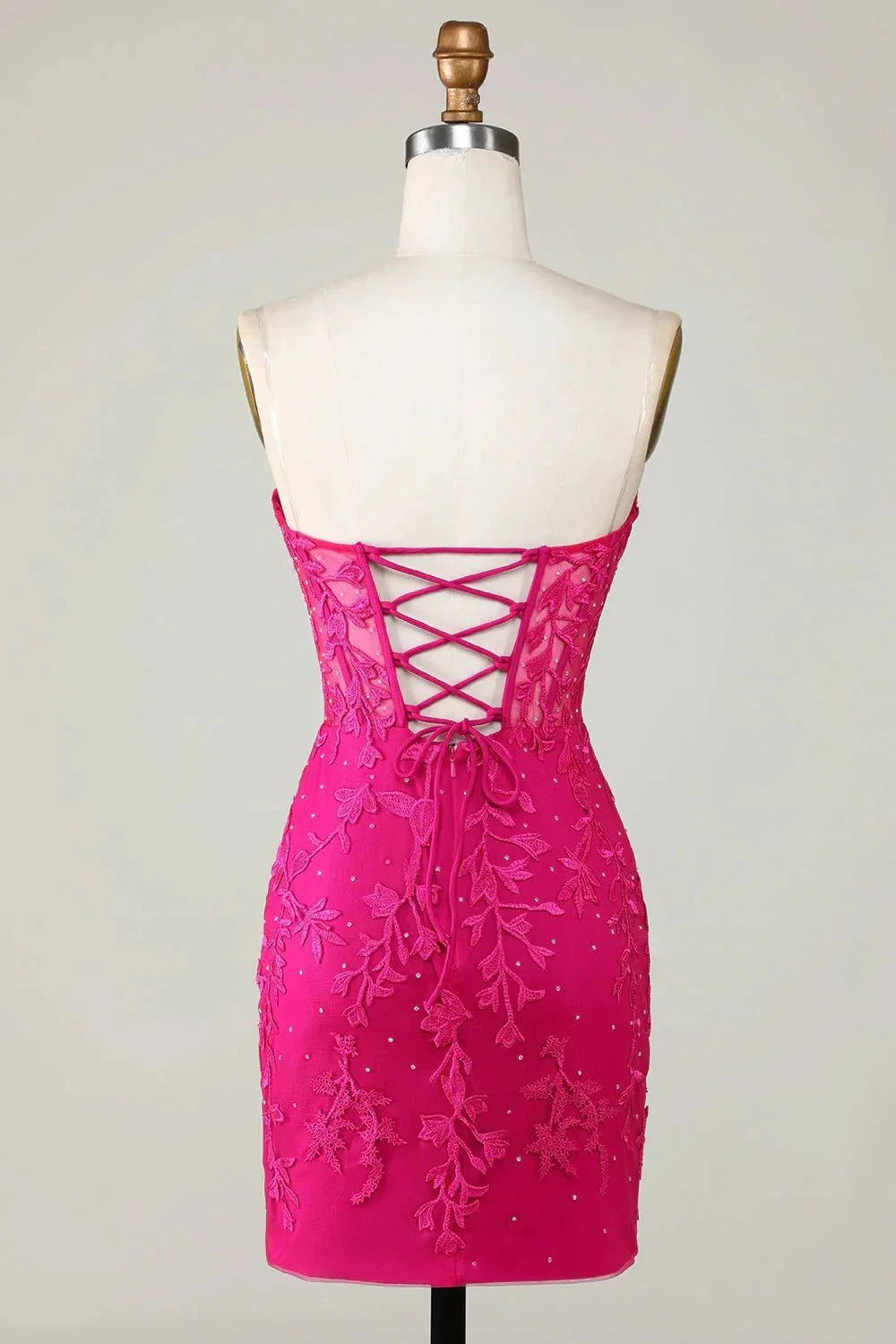 Bodycon Light Green Sweetheart Corset Short Homecoming Dress with Appliques - Image 14