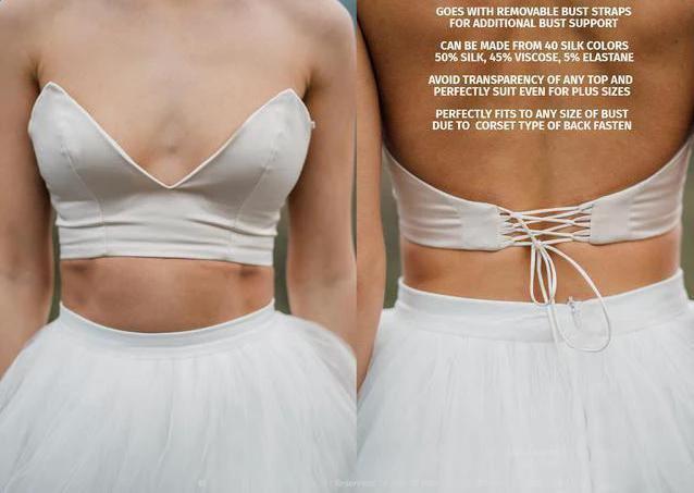 Boho Wedding Dress  V Back Bridal Lace Gown Separates Wedding Dress WD496 - Image 6
