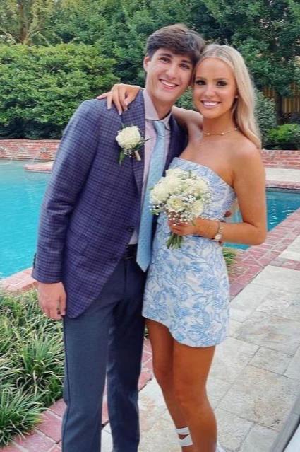 Sheath Strapless Short Homecoming Dress - Image 3