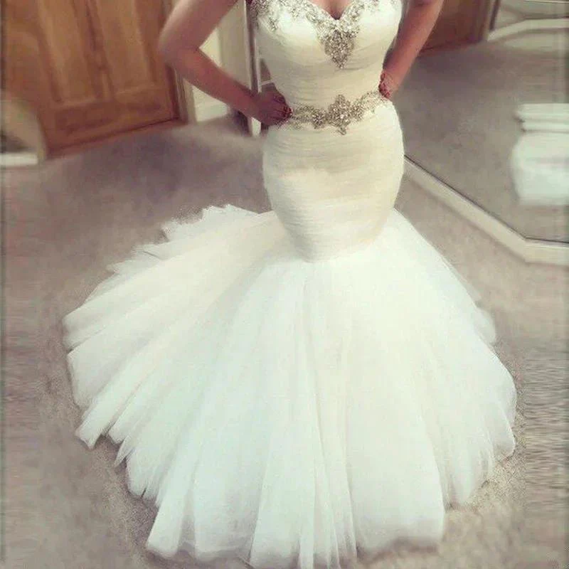 Sweetheart Mermaid Ruffles Wedding Dress - Image 2