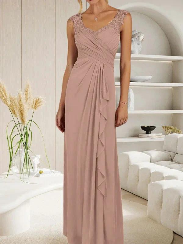 Champagne A-Line Sweetheart Neckline Pleated Mesh Dress - Image 20
