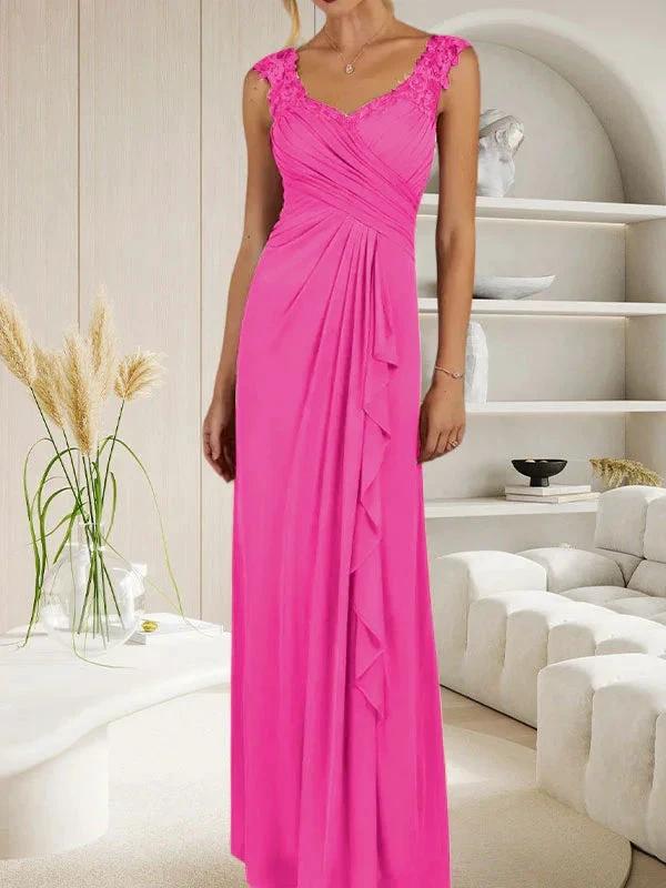 Champagne A-Line Sweetheart Neckline Pleated Mesh Dress - Image 21