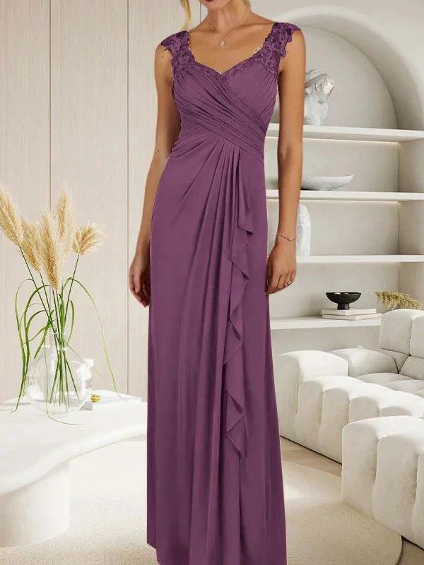 Champagne A-Line Sweetheart Neckline Pleated Mesh Dress - Image 23