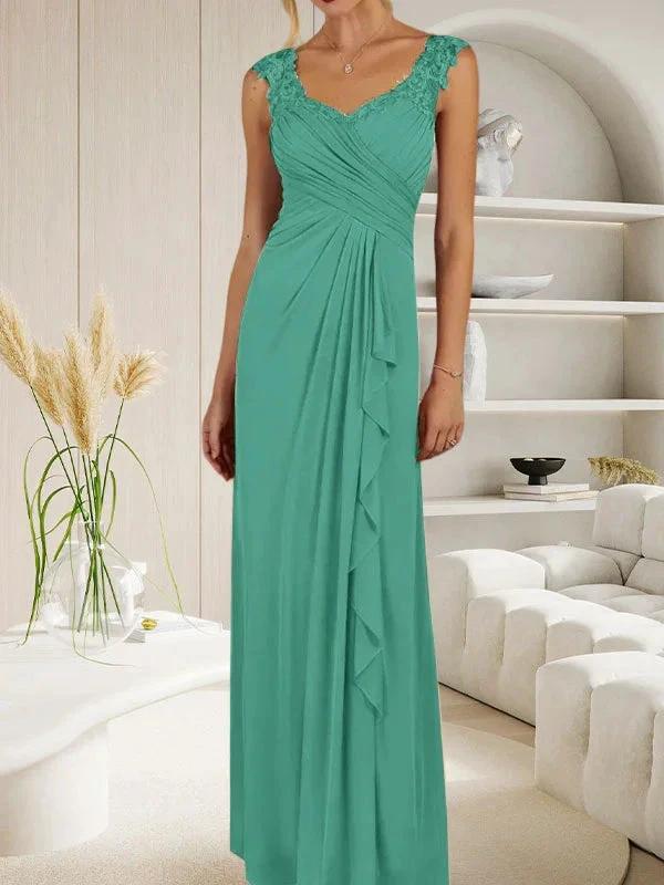 Champagne A-Line Sweetheart Neckline Pleated Mesh Dress - Image 26