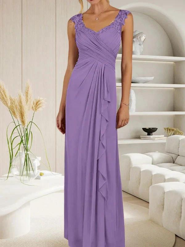 Champagne A-Line Sweetheart Neckline Pleated Mesh Dress - Image 28