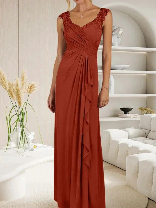 Champagne A-Line Sweetheart Neckline Pleated Mesh Dress - Image 34