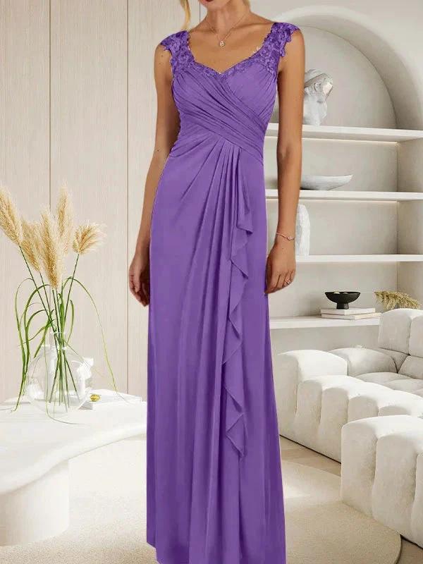 Champagne A-Line Sweetheart Neckline Pleated Mesh Dress - Image 40