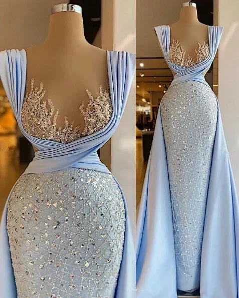 Champagne Fashion Evening Dresses Sexy Prom Dresses Pageant Dress Y1741 - Image 4