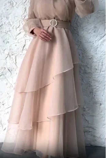 Charming A-line Long Sleeves Evening Dress Y5812 - Image 4