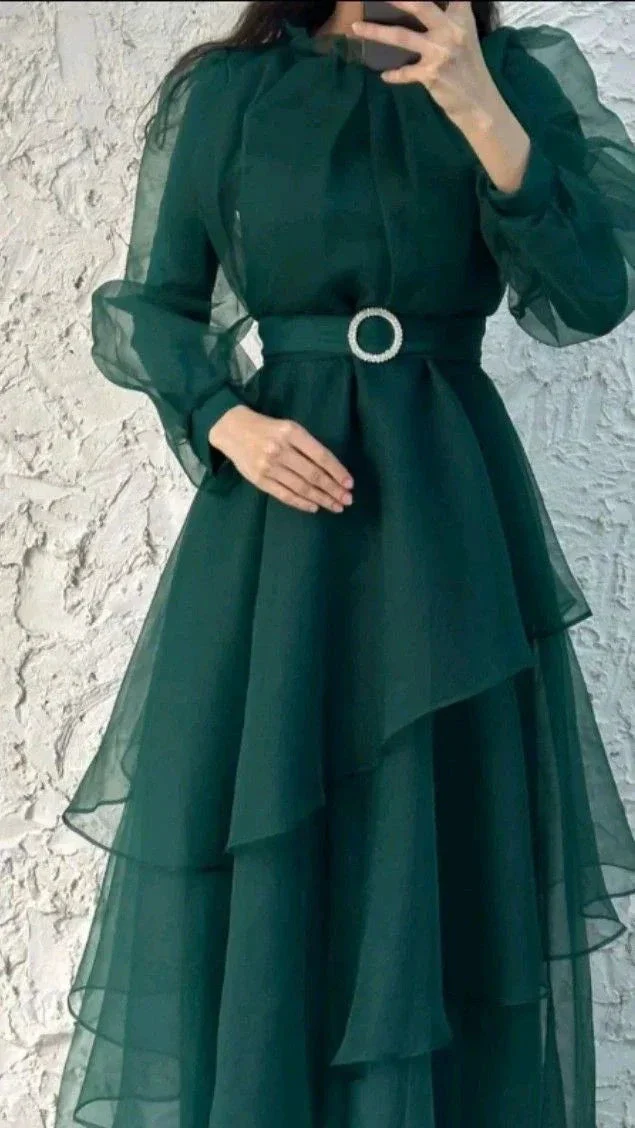 Charming A-line Long Sleeves Evening Dress Y5812 - Image 5