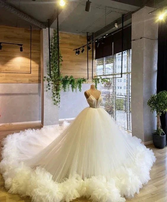 Charming A-line Tulle Ball Gown Puffy Dress Sweet 16 Dress  Y6551 - Image 2