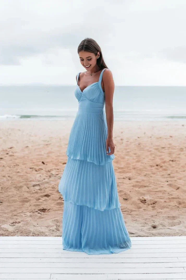 Charming Blue Prom Dress Long Evening Dress Y6363 - Image 4