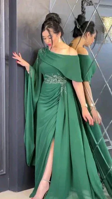Charming Green Long Prom Dress,Green Evening Dress Y5656 - Image 2