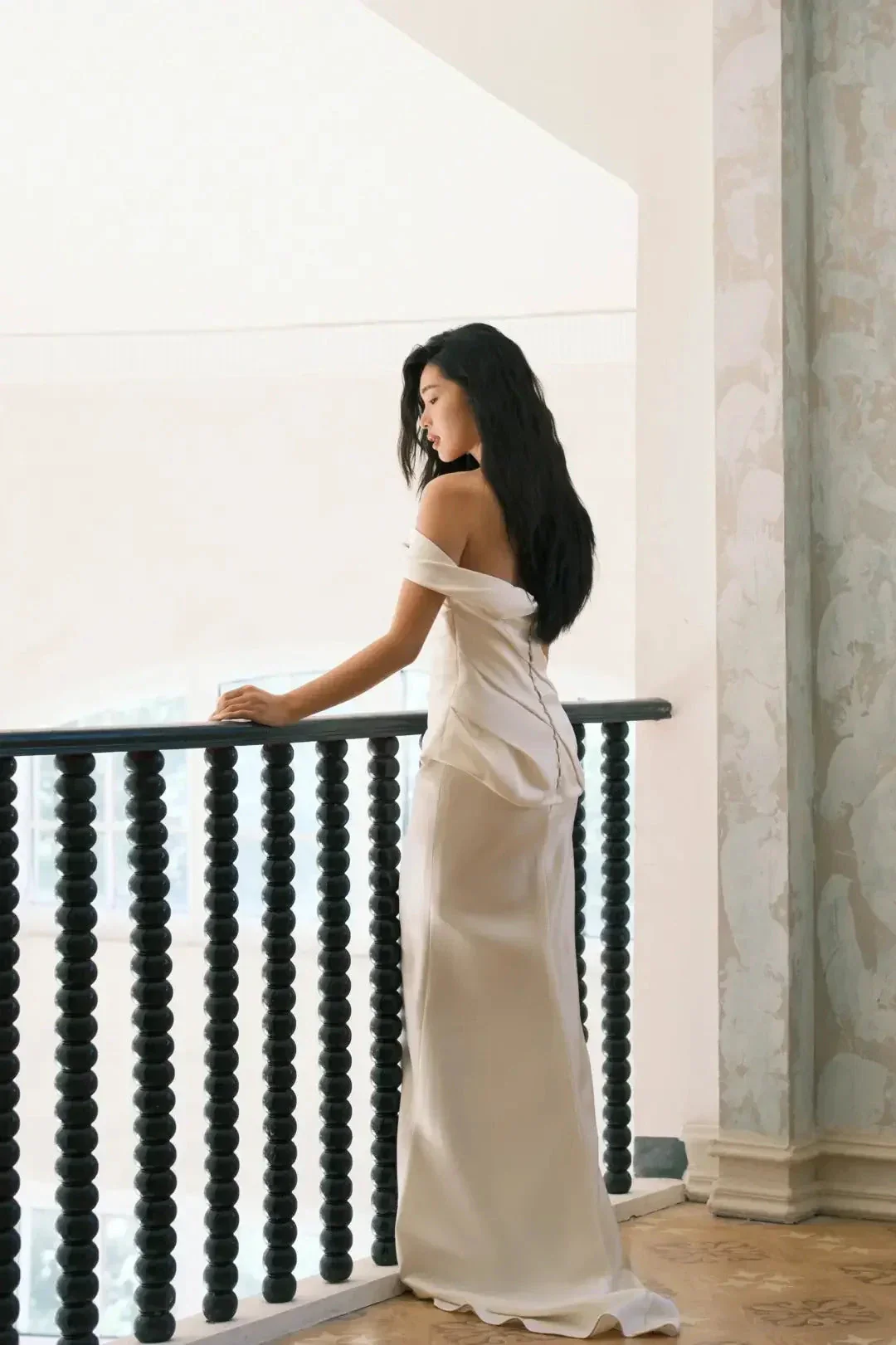 Charming Off Thes Satin Mermaid Evening Dress,White Prom Dress Wedding Dress Y8592 - Image 6