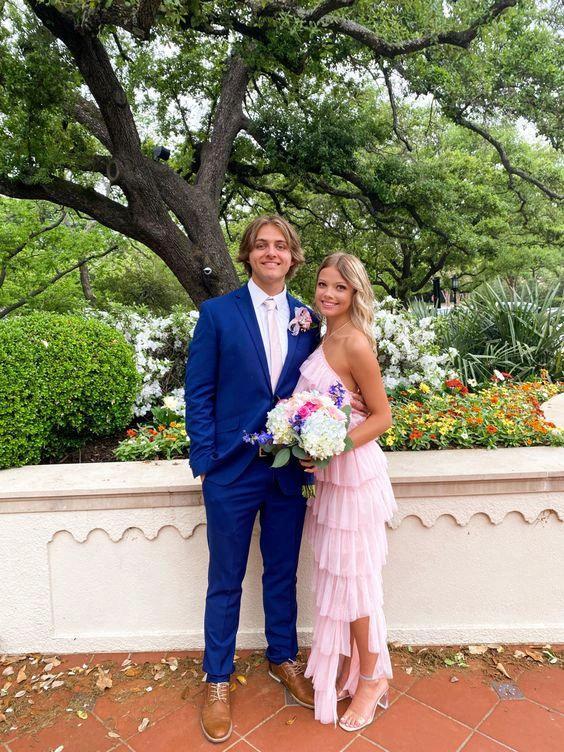 Charming Pink Long Prom Dress Chic Evening Dress Y419 - Image 2