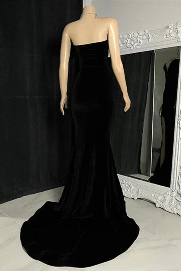 Charming Sleeveless Sweetheart Split Front Long Mermaid Prom Dress - Image 4