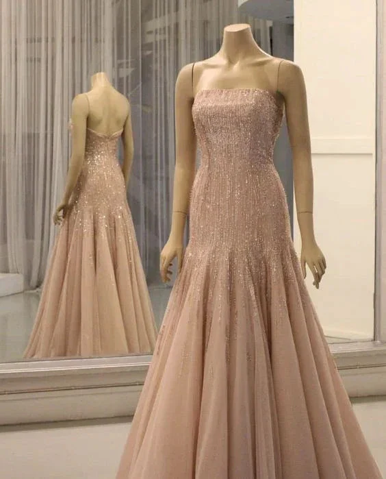Charming Strapless Mermaid Evening Dress Formal Gown Y6687 - Image 2