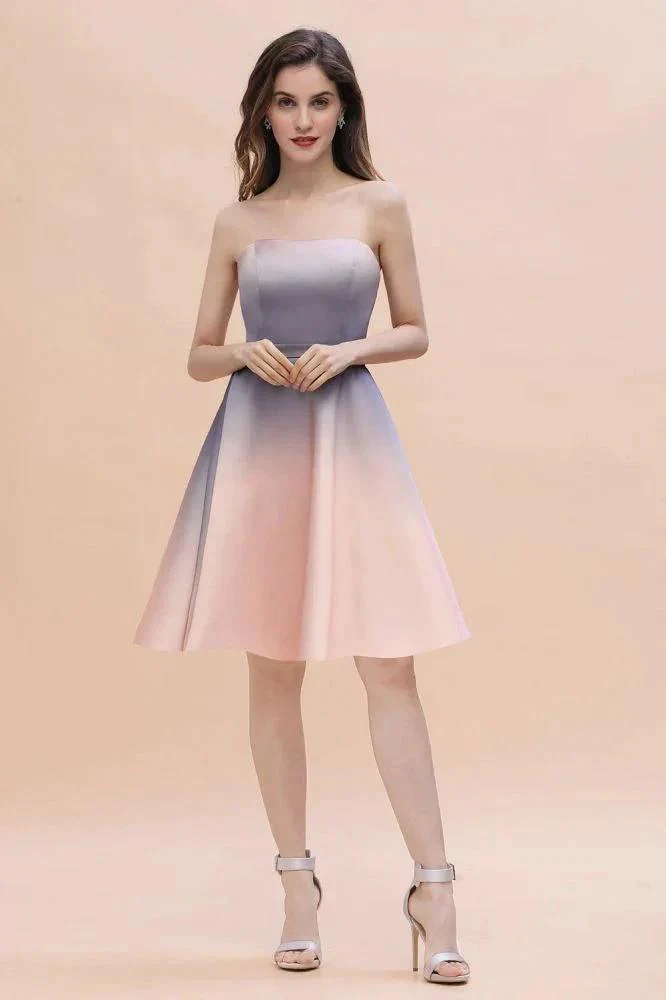 Charming Sweetheart Gradient aline Short Homecoming Dress - Image 8