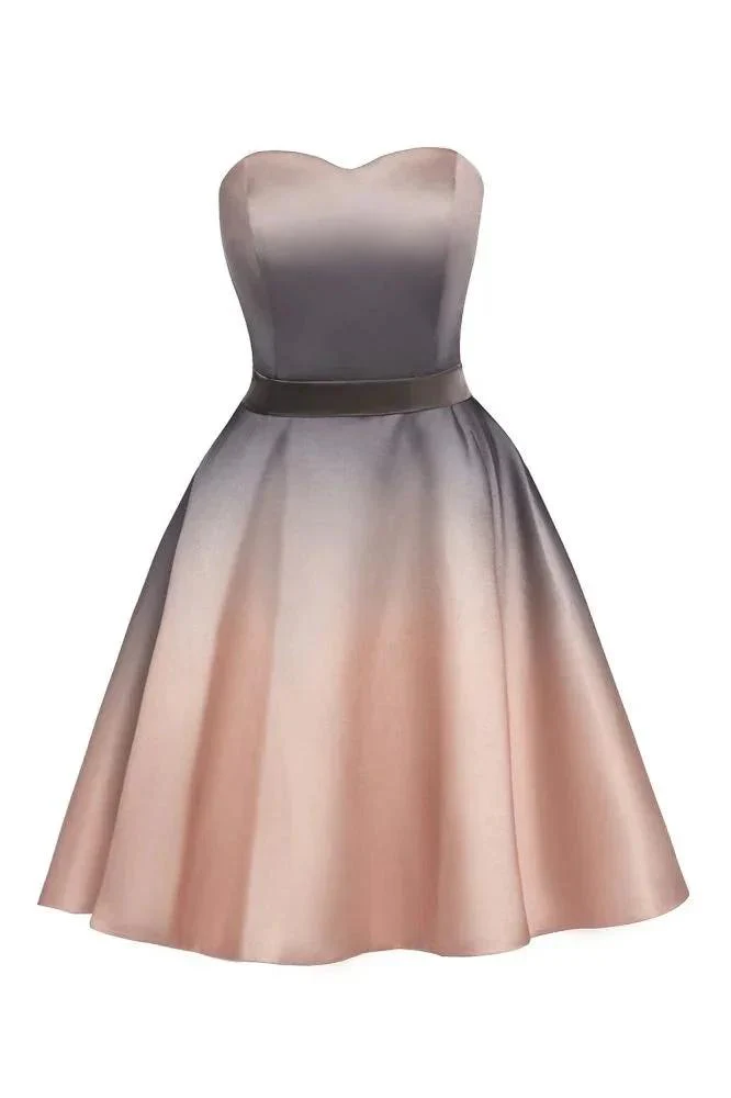 Charming Sweetheart Gradient aline Short Homecoming Dress - Image 9