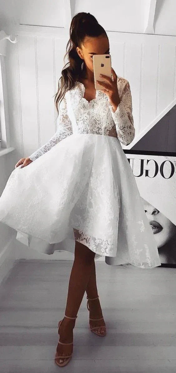 Charming V-Neck A-Line Dresses Short Prom Dresses Cheap Homecoming Dresses Graduation Dress Formal Women Dress Y989 - Image 2