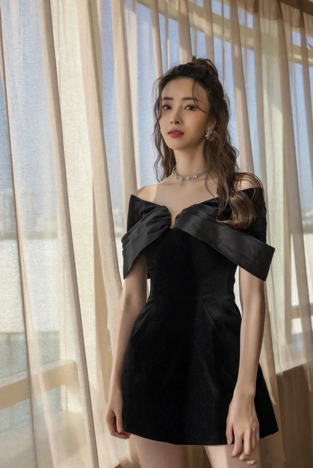 Black A-line Homecoming Dress 21st Birthday Outfit Dress Y2875 - Image 2