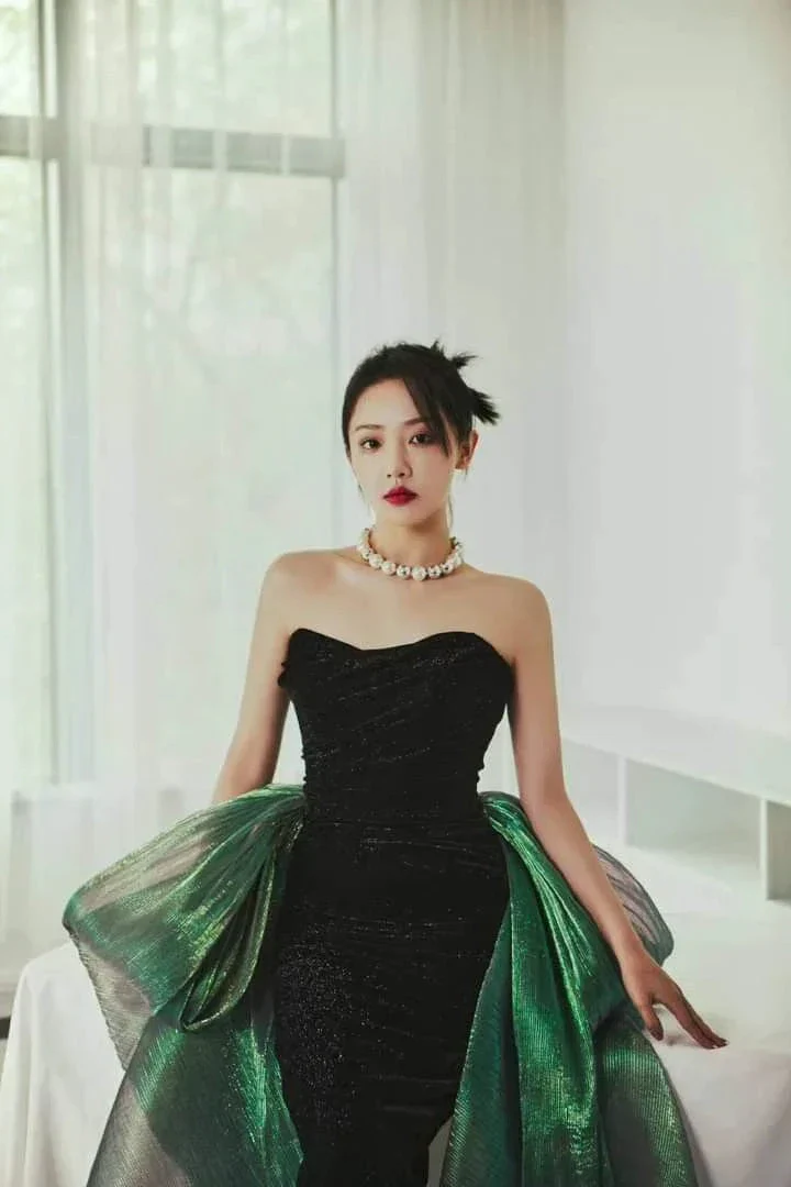Chic Mermaid Strapless Prom Dress Mermaid Evening Dress Formal Gown Y4551 - Image 2