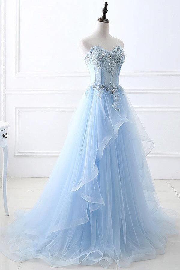 Chic Prom Dresses Sweetheart A-line Floor-length Prom Dress PSK389 - Image 2