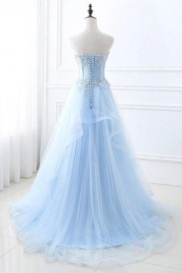 Chic Prom Dresses Sweetheart A-line Floor-length Prom Dress PSK389 - Image 4