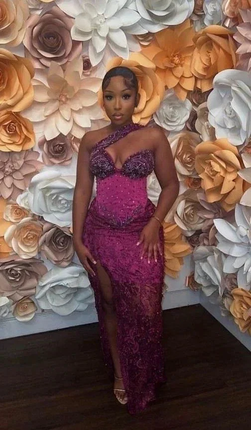 Chic Sheath Evening Dress With Slit Gala Dress Y6535 - Image 2