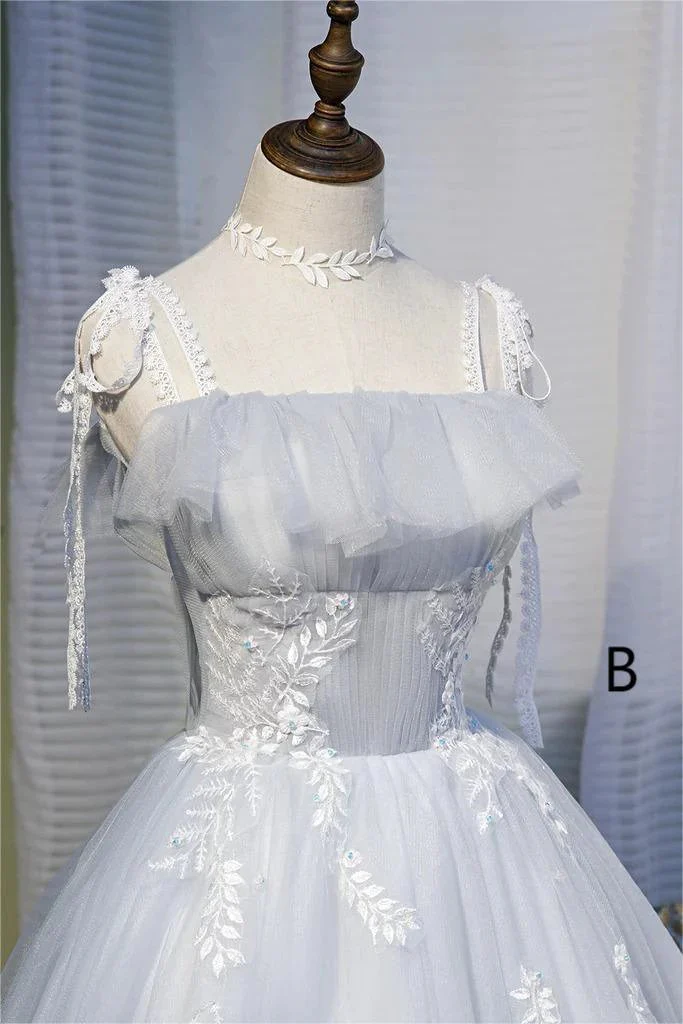 Chic Sleeveless Lace Appliques Tulle Princess Homecoming Dresses - Image 3