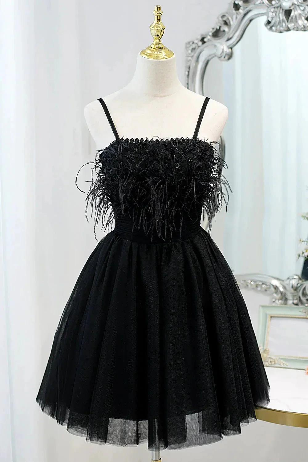 Chic Sleeveless Spaghetti Straps Tulle Princess Homecoming Dresses - Image 6