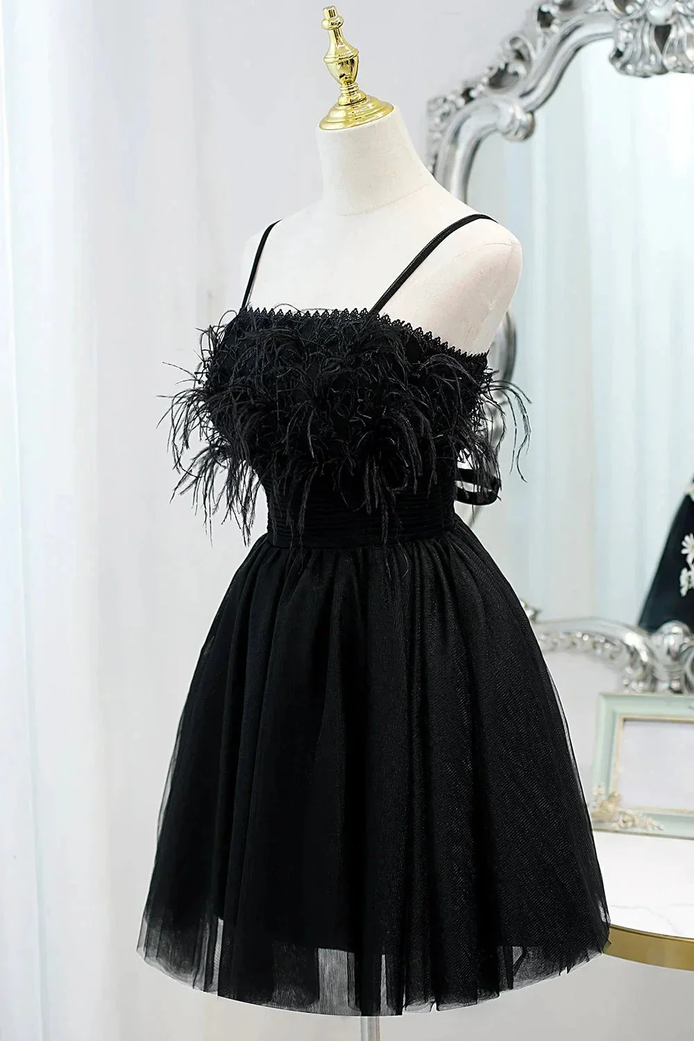Chic Sleeveless Spaghetti Straps Tulle Princess Homecoming Dresses - Image 7