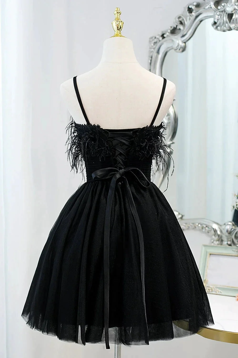 Chic Sleeveless Spaghetti Straps Tulle Princess Homecoming Dresses - Image 8