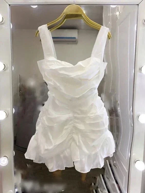 Chic White Homecoming Dress White Party Dress Y2023 - Image 2