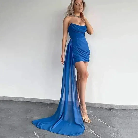 White Homecoming Dress White Wedding Guest Dress Y2958 - Image 5
