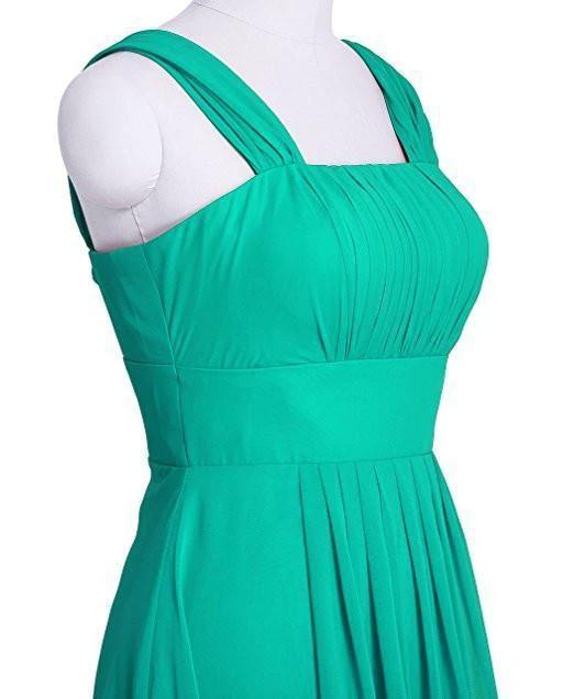 Chiffon Butterfly Sleeves Bridesmaid Dresses Formal Evening Dress BD025 - Image 2