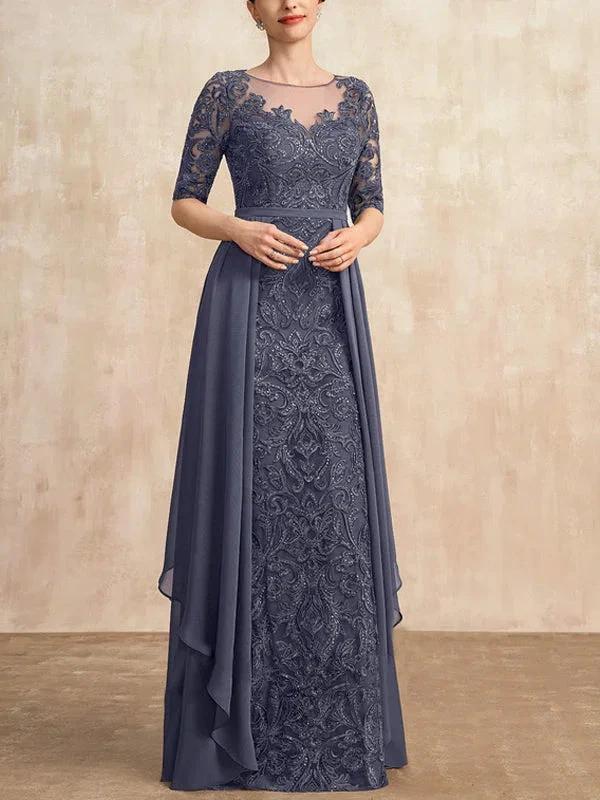 Chiffon Lace Maxi Dress - Image 2