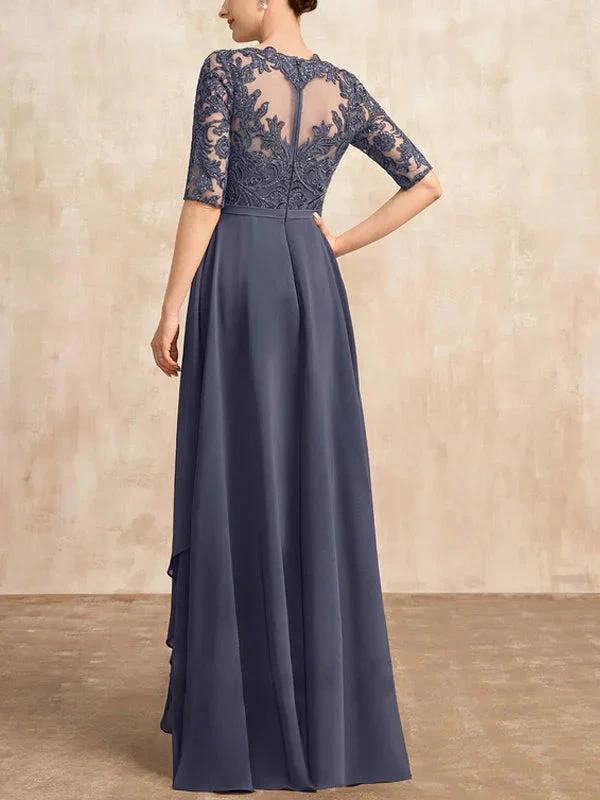 Chiffon Lace Maxi Dress - Image 3