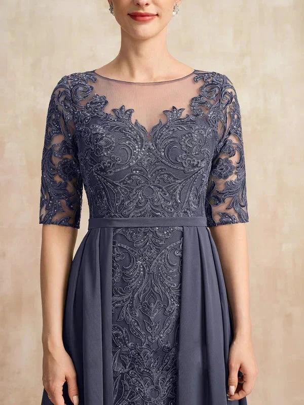 Chiffon Lace Maxi Dress - Image 4