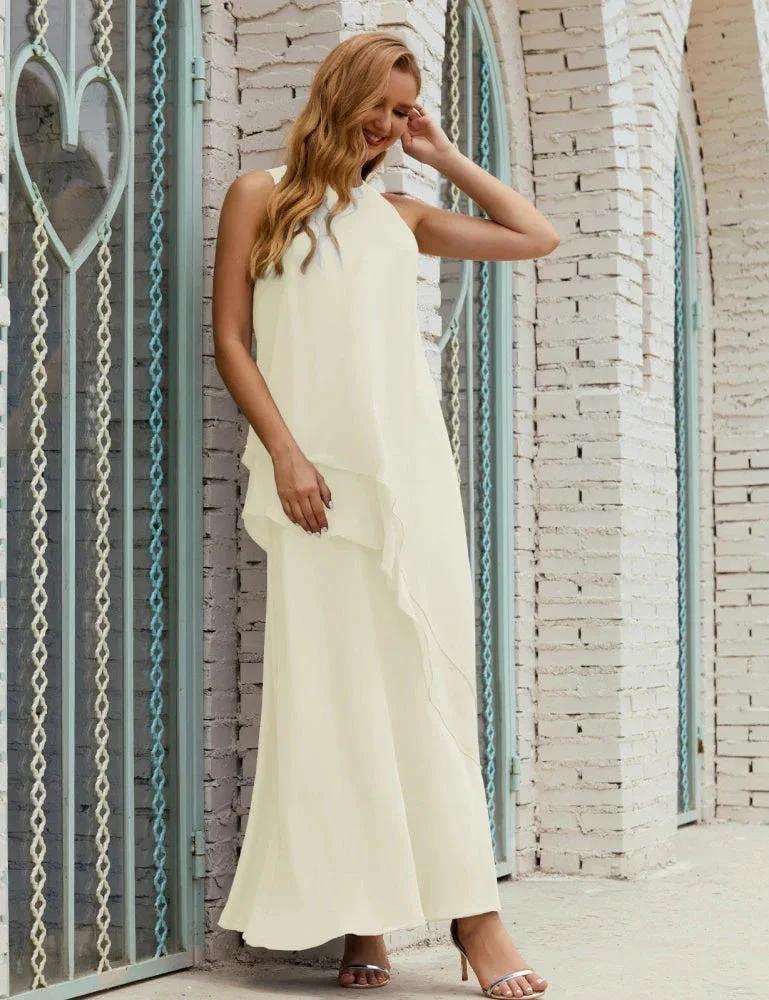 Chiffon Long Plus Size Mother of Bride Dresses Formal Bridesmaid Prom Gown SY28019 - Image 101