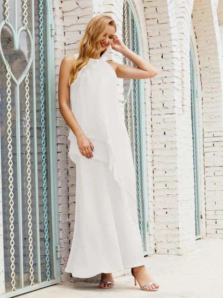 Chiffon Long Plus Size Mother of Bride Dresses Formal Bridesmaid Prom Gown SY28019 - Image 165