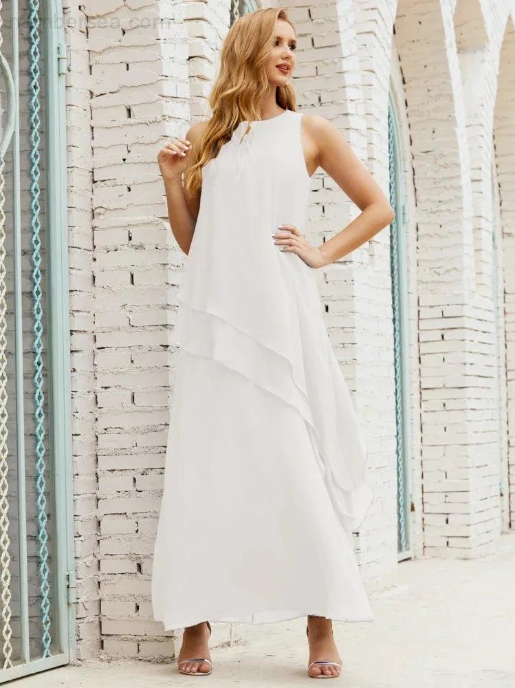 Chiffon Long Plus Size Mother of Bride Dresses Formal Bridesmaid Prom Gown SY28019 - Image 167