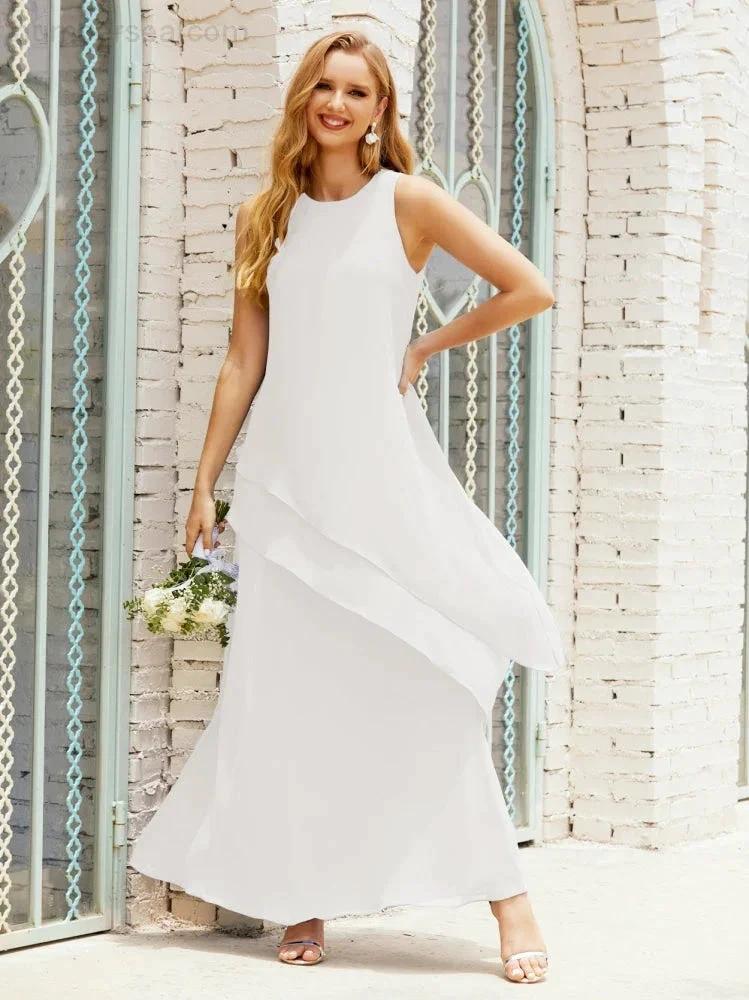 Chiffon Long Plus Size Mother of Bride Dresses Formal Bridesmaid Prom Gown SY28019 - Image 168