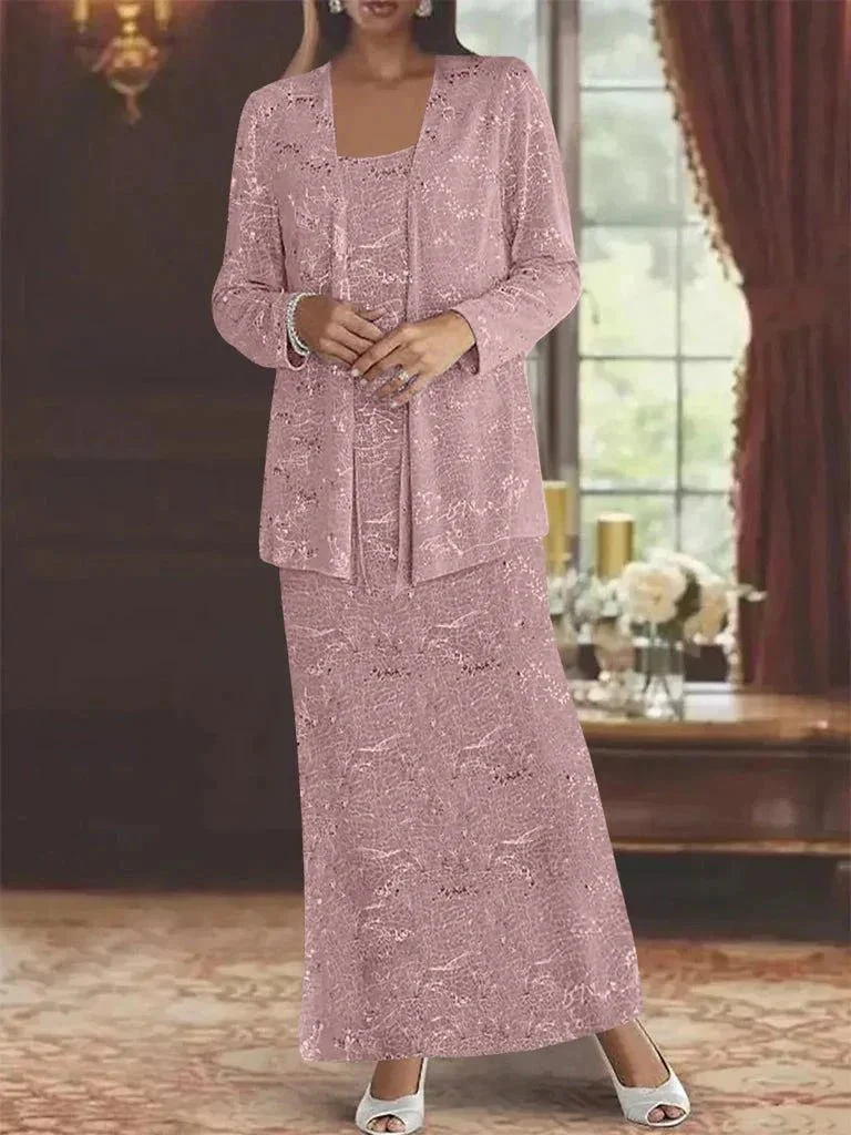 Chiffon Mother of the Bride Dresses with Sequins & Jacket - Image 10